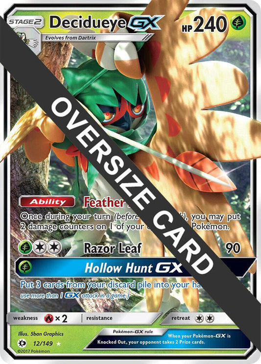Decidueye GX - 12/149 (Decidueye GX Challenge Box) Promo Jumbo Cards