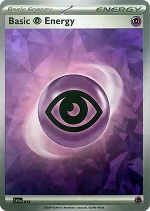 Basic Psychic Energy (Cracked Ice Holo) - 013 Common SV07: Stellar Crown