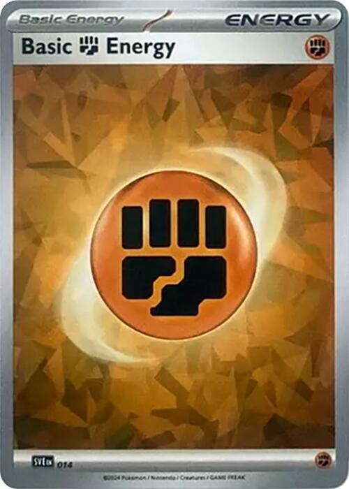 Basic Fighting Energy (Cracked Ice Holo) - 014 Common SV07: Stellar Crown
