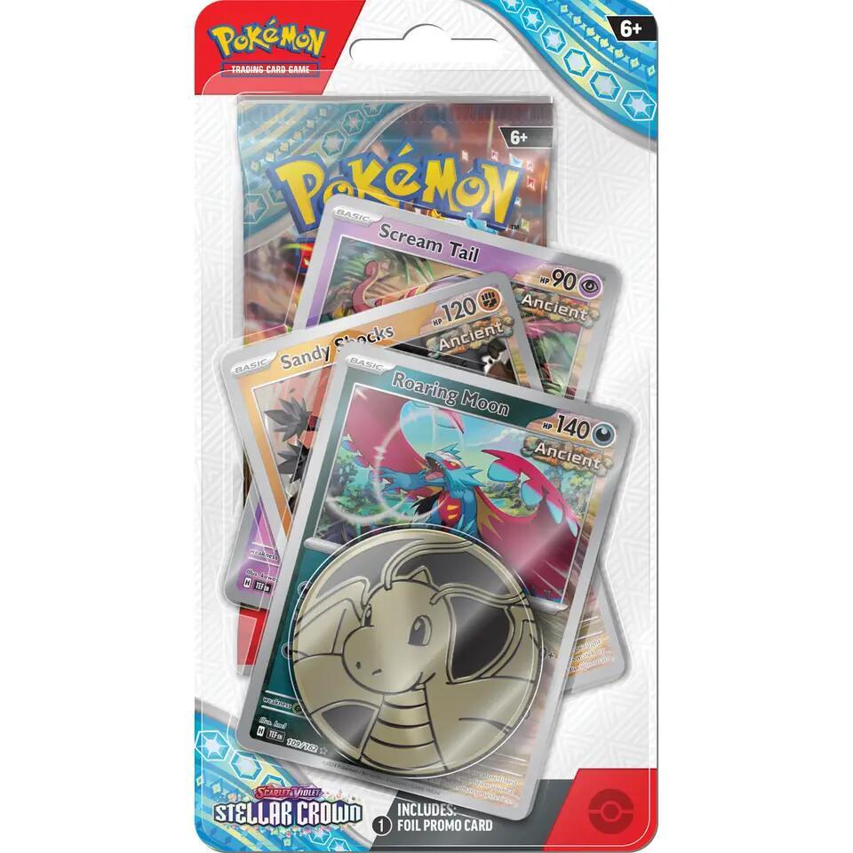 Stellar Crown Premium Checklane Blister [Roaring Moon] Pokémon card