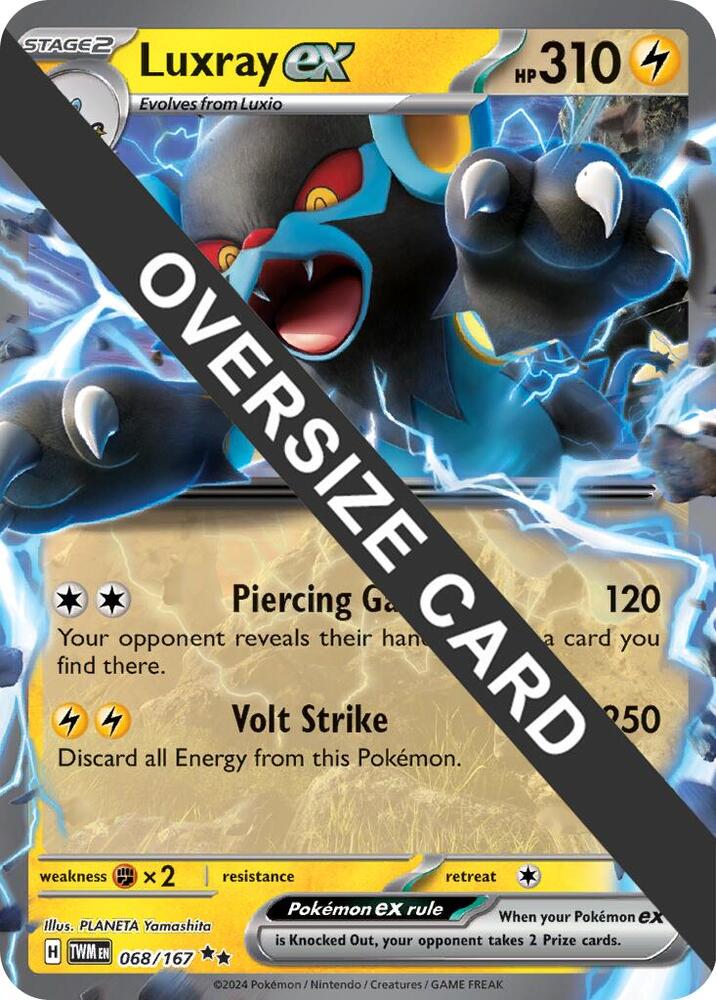 Luxray ex - 068/167 (Meddling Sparks Premium Collection) Promo Jumbo Cards