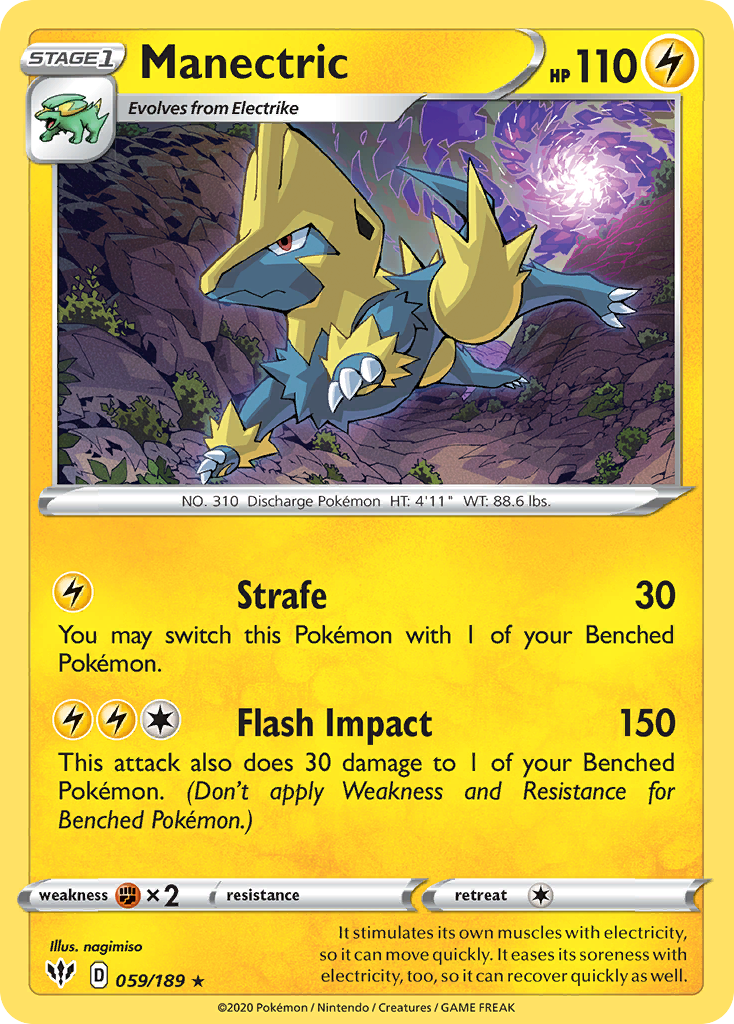 Manectric 059/189 Rare Darkness Ablaze