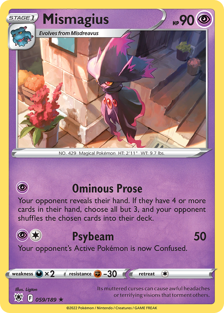 Mismagius 059/189 Rare Astral Radiance