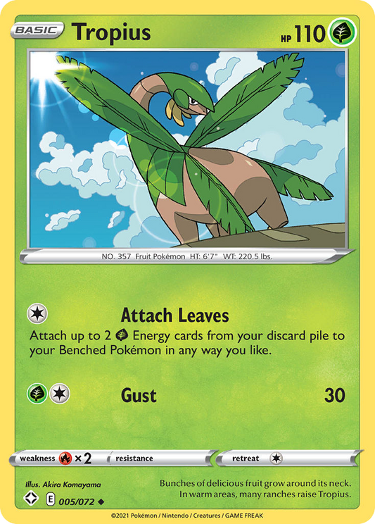 Tropius 005/072 Uncommon Shining Fates