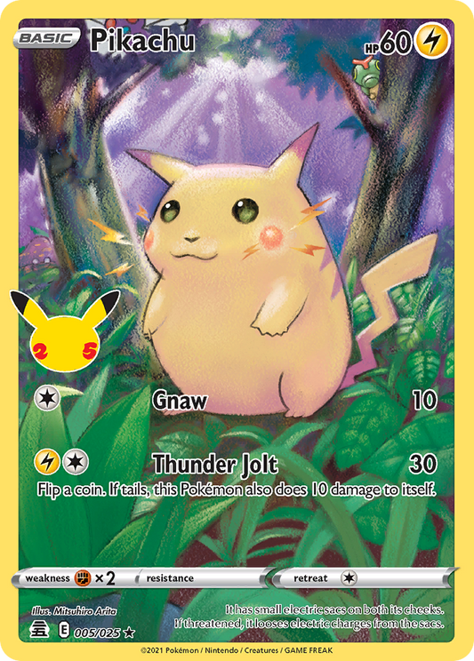 Pikachu 005/025 Rare Holo Celebrations