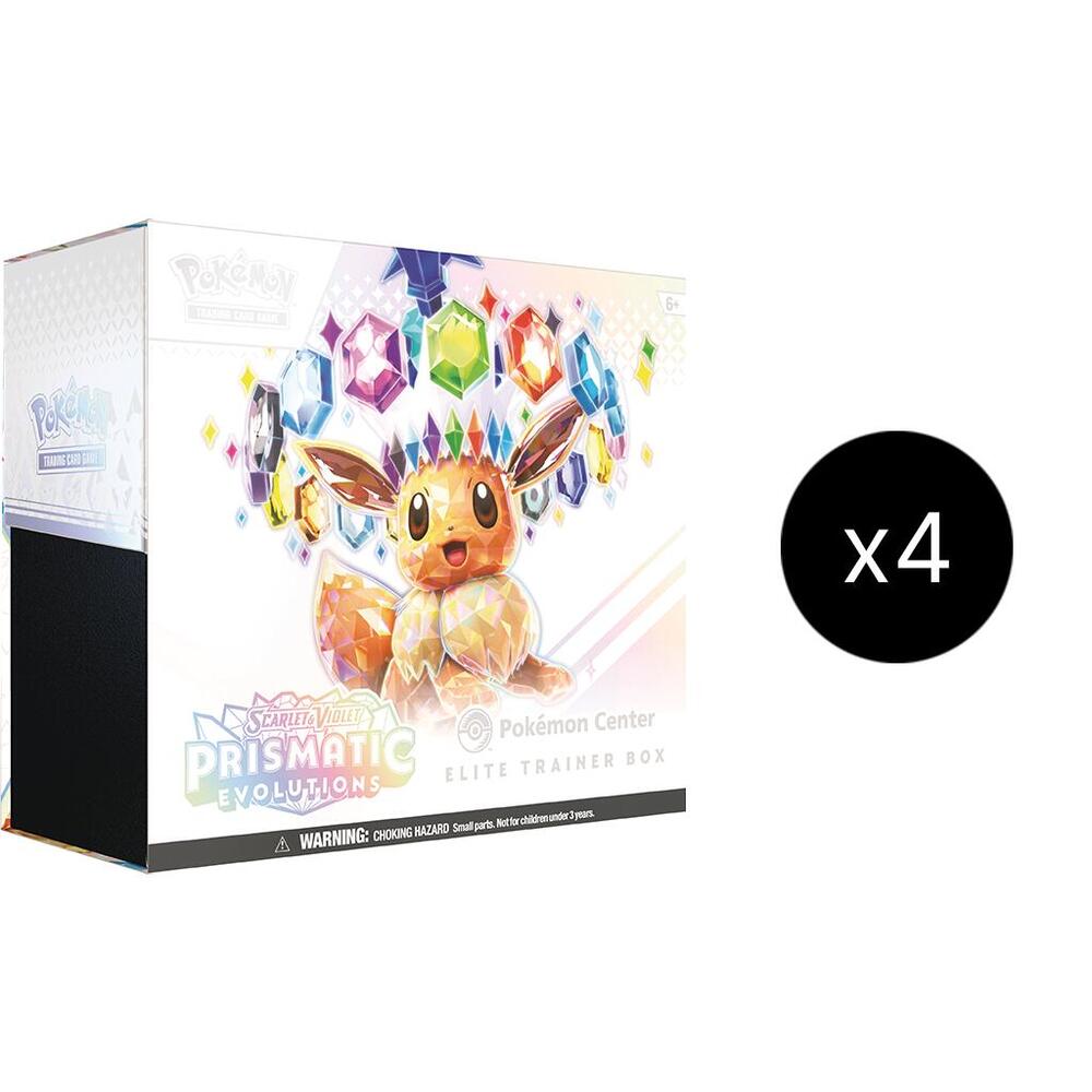 Prismatic Evolutions Pokemon Center Elite Trainer Box (Exclusive) Case Pokémon card