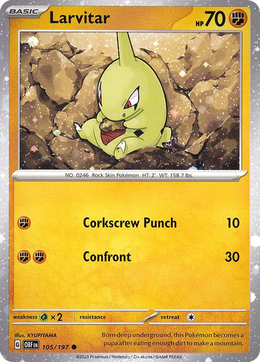 Larvitar - 105/197 (Cosmos Holo) 105/197 Common Miscellaneous Cards & Products Pokémon card
