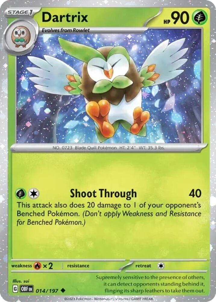 Dartrix - 014/197 (Cosmos Holo) Uncommon Miscellaneous Cards & Products