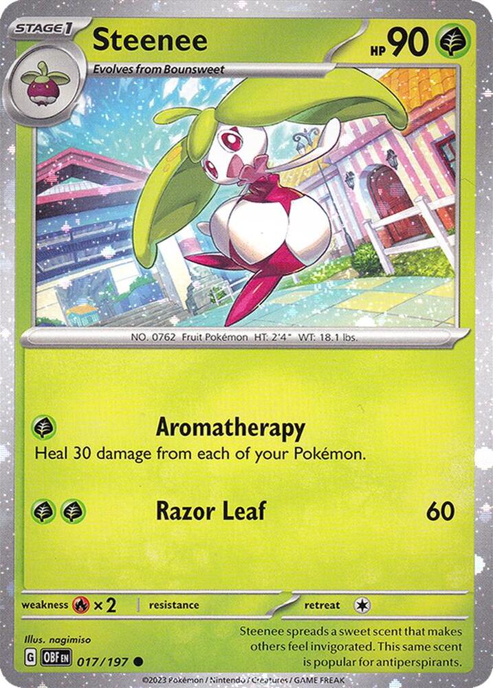Steenee - 017/197 (Cosmos Holo) 017/197 Common Miscellaneous Cards & Products Pokémon card