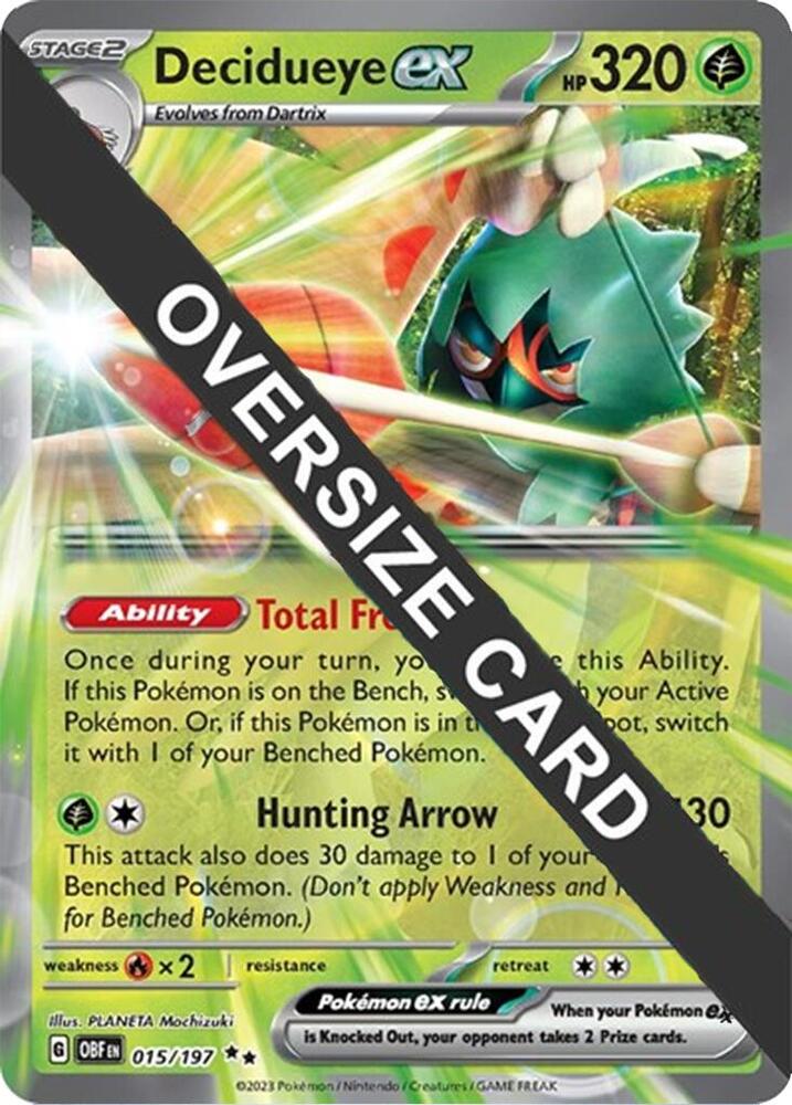 Decidueye ex - 015/197 Double Rare Jumbo Cards