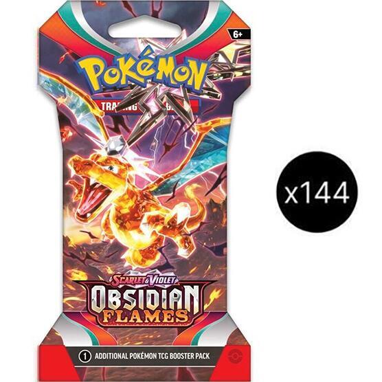 Obsidian Flames Sleeved Booster Pack Case - SV03: Obsidian Flames