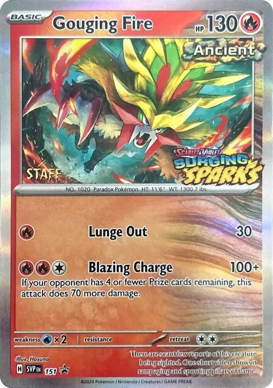 Gouging Fire - 151 (Staff) 151 Promo Scarlet & Violet Promo Cards Pokémon card