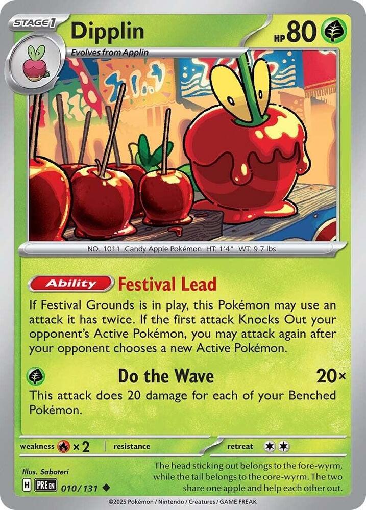 Dipplin 010/131 Uncommon Prismatic Evolutions Pokémon card