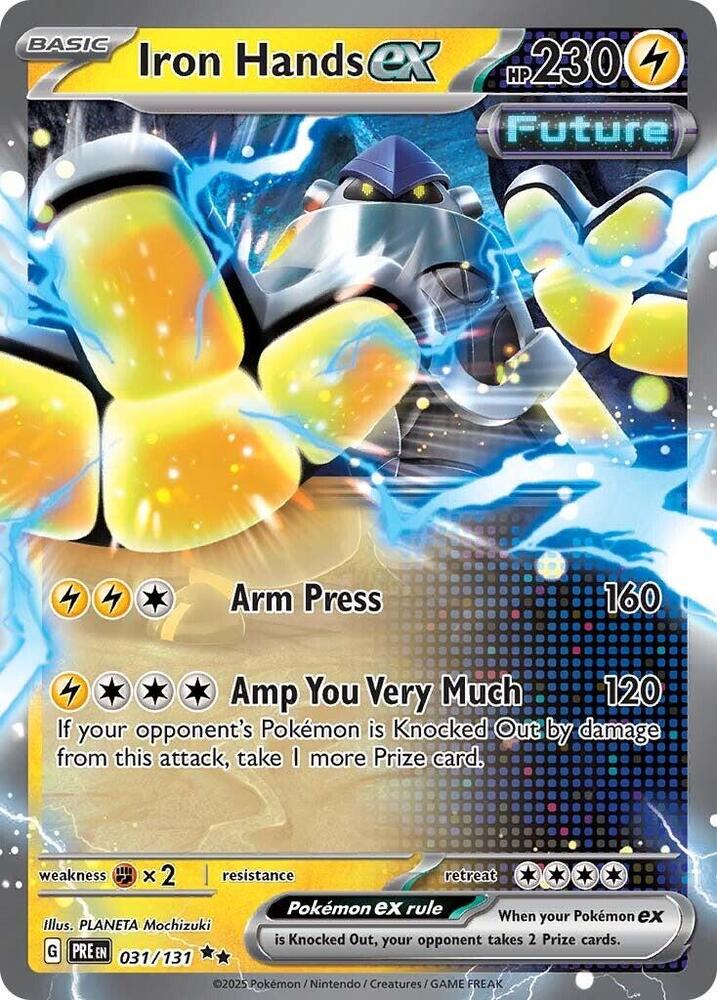 Iron Hands ex - 031/131 031/131 Double Rare Prismatic Evolutions Pokémon card