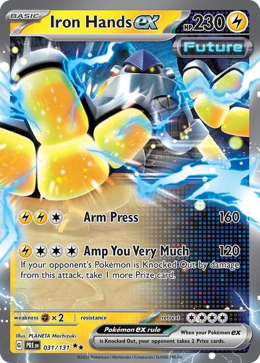 Iron Hands ex - 031/131 031/131 Double Rare Prismatic Evolutions Pokémon card