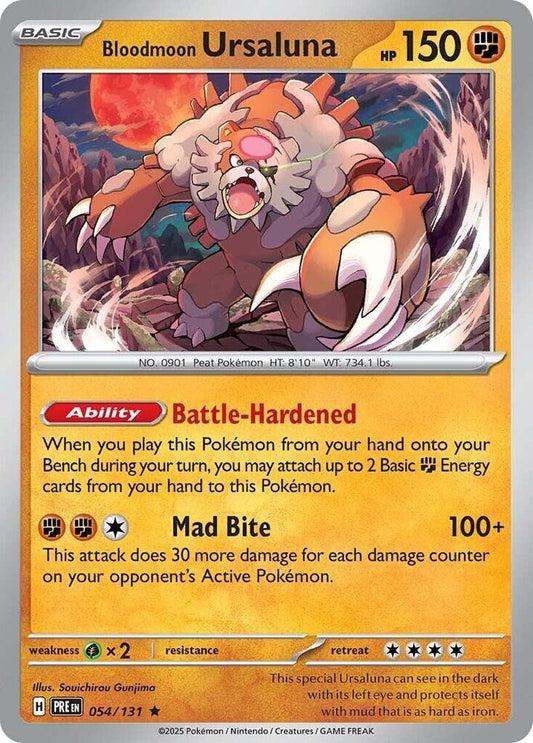 Bloodmoon Ursaluna - 054/131 Rare SV: Prismatic Evolutions
