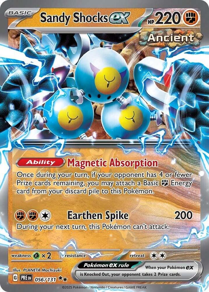 Sandy Shocks ex - 056/131 056/131 Double Rare Prismatic Evolutions Pokémon card