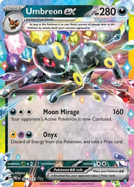 Umbreon ex - 060/131 060/131 Double Rare Prismatic Evolutions Pokémon card