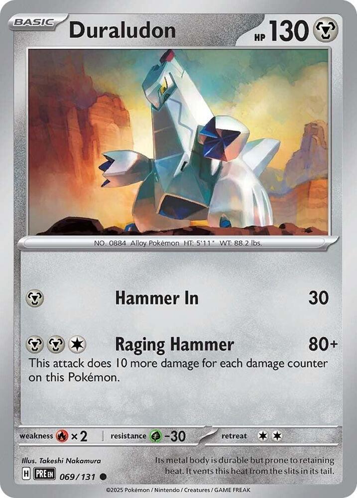 Duraludon 069/131 Common Prismatic Evolutions Pokémon card