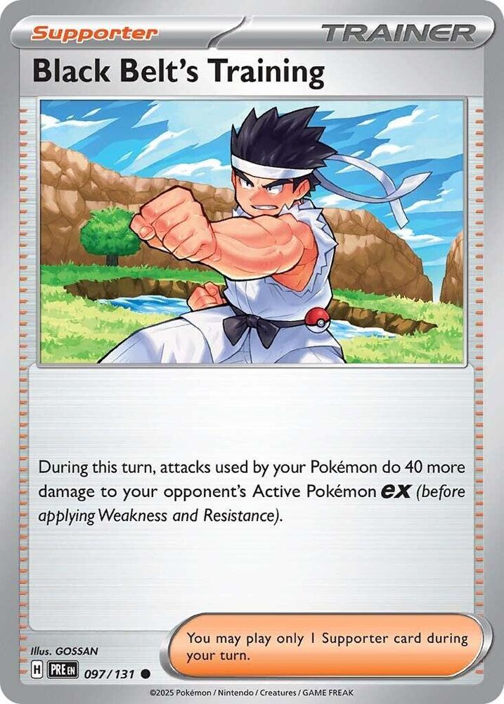 Black Belt's Training - 097/131 097/131 Common Prismatic Evolutions Pokémon card