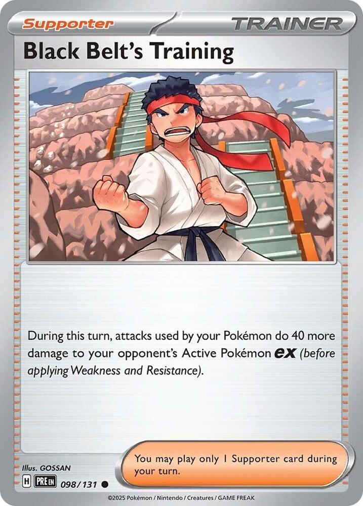 Black Belt's Training - 098/131 098/131 Common Prismatic Evolutions Pokémon card