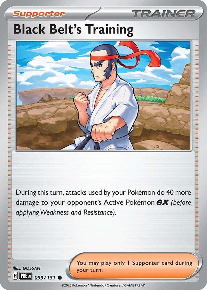 Black Belt's Training - 099/131 099/131 Common Prismatic Evolutions Pokémon card