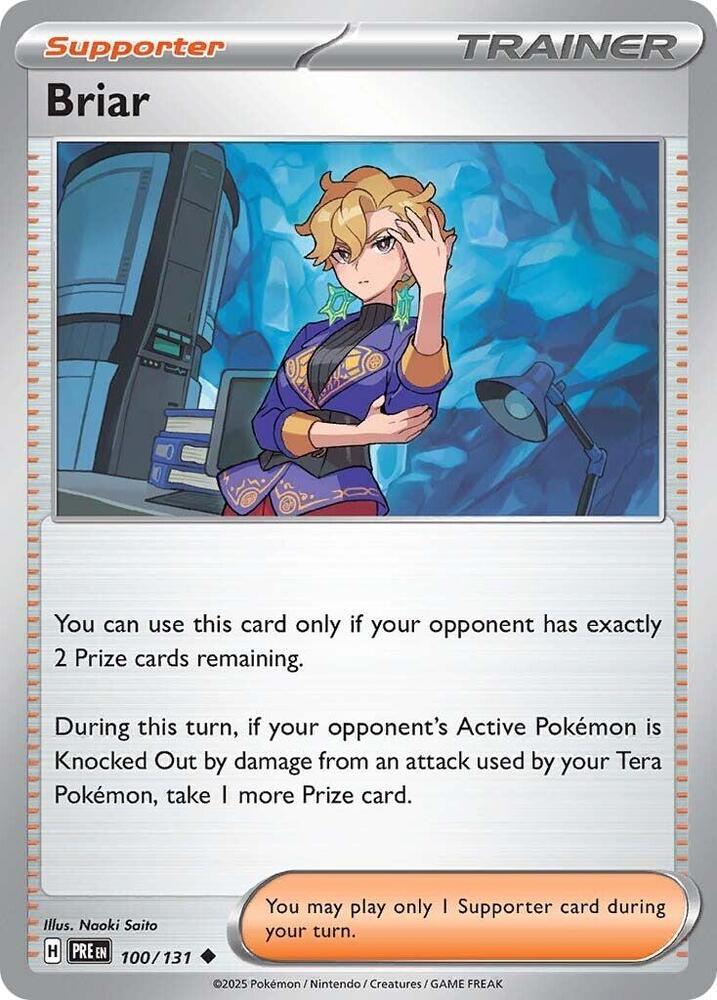 Briar 100/131 Uncommon Prismatic Evolutions Pokémon card