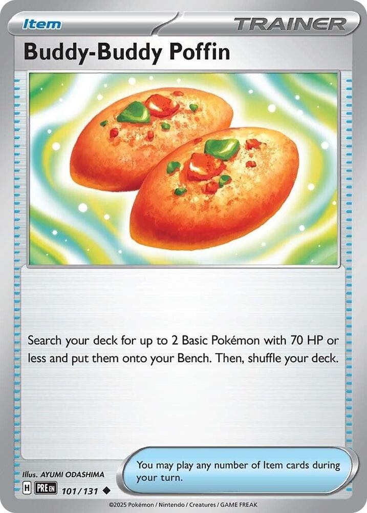 Buddy-Buddy Poffin 101/131 Uncommon Prismatic Evolutions Pokémon card