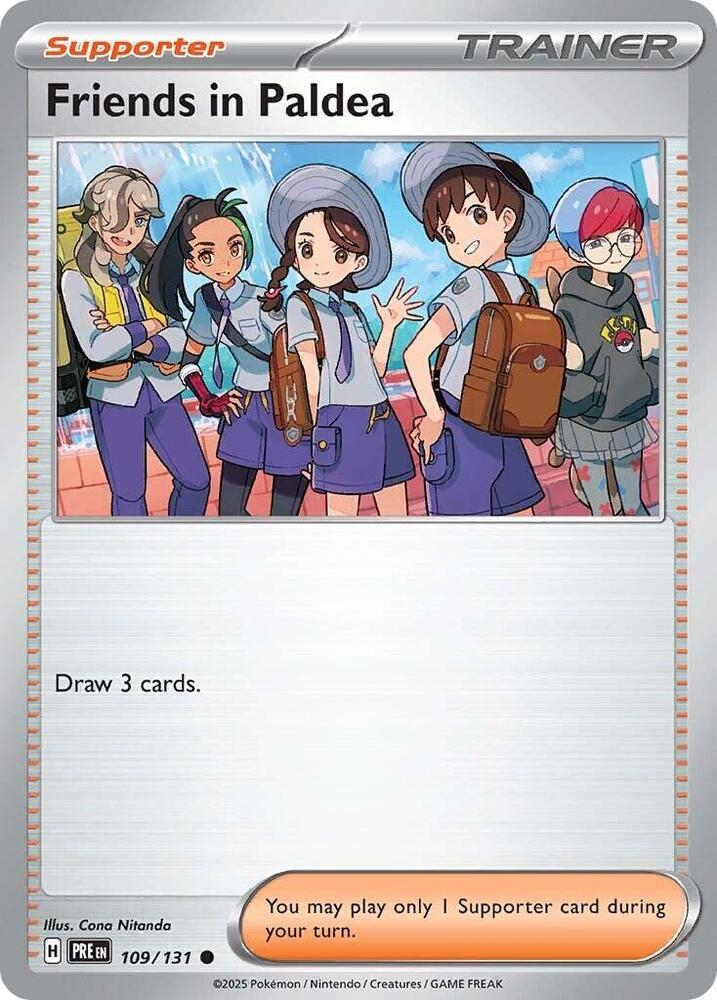 Friends in Paldea - 109/131 109/131 Common Prismatic Evolutions Pokémon card