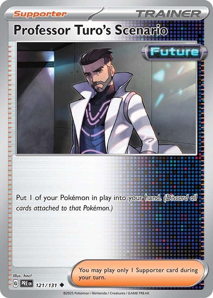 Professor Turo's Scenario 121/131 Uncommon Prismatic Evolutions Pokémon card