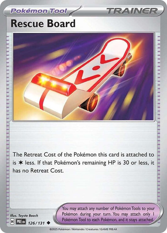 Rescue Board - 126/131 Uncommon SV: Prismatic Evolutions