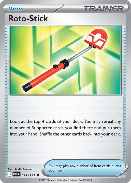 Roto-Stick 127/131 Common Prismatic Evolutions Pokémon card