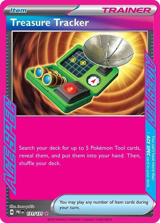 Treasure Tracker - 131/131 ACE SPEC Rare SV: Prismatic Evolutions
