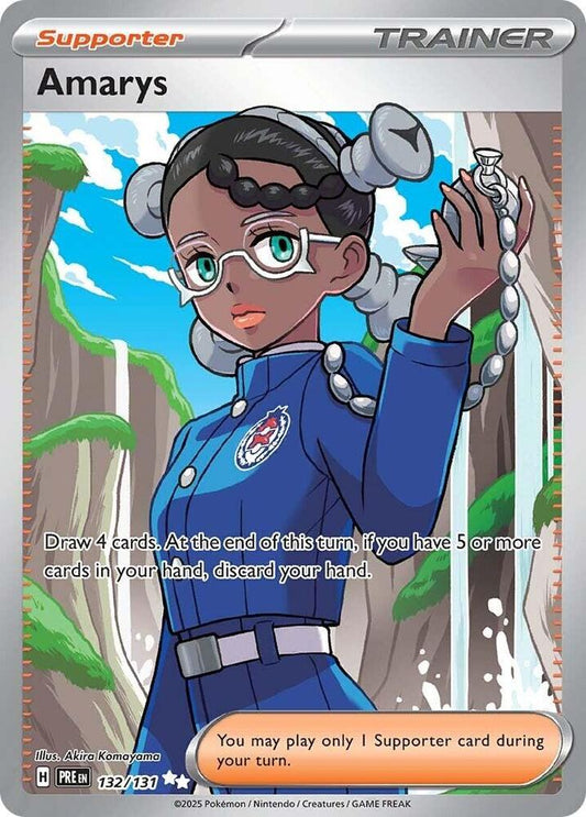 Amarys - 132/131 132/131 Ultra Rare Prismatic Evolutions Pokémon card