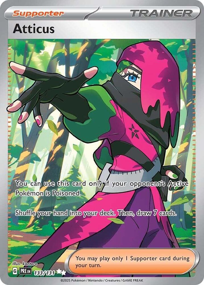 Atticus - 133/131 133/131 Ultra Rare Prismatic Evolutions Pokémon card
