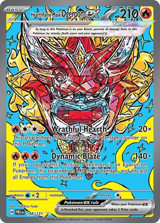Hearthflame Mask Ogerpon ex - 148/131 Special Illustration Rare SV: Prismatic Evolutions