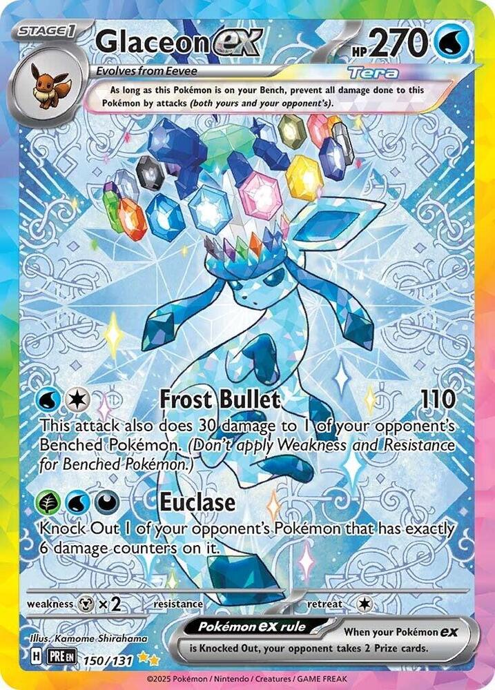 Glaceon ex - 150/131 150/131 Special Illustration Rare Prismatic Evolutions Pokémon card