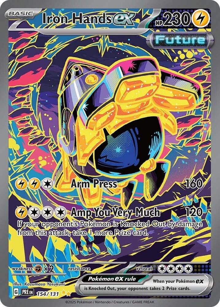 Iron Hands ex - 154/131 154/131 Special Illustration Rare Prismatic Evolutions Pokémon card