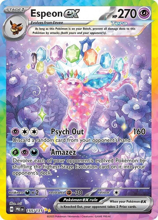 Espeon ex - 155/131 Special Illustration Rare SV: Prismatic Evolutions