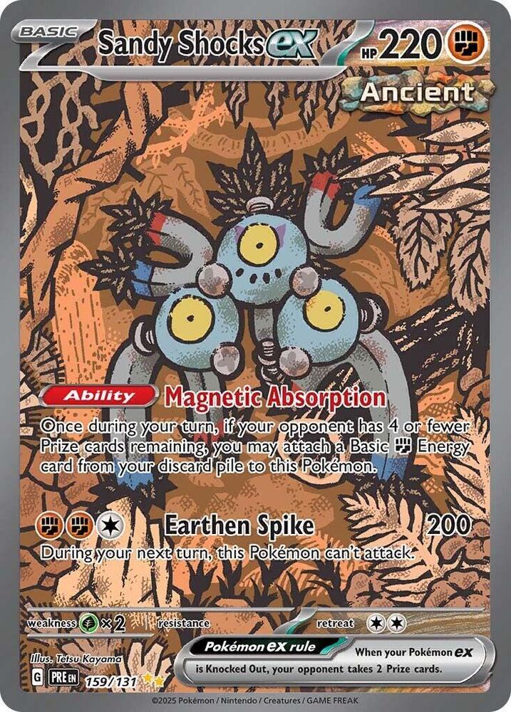 Sandy Shocks ex - 159/131 159/131 Special Illustration Rare Prismatic Evolutions Pokémon card