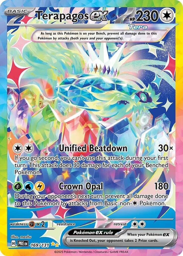 Terapagos ex - 169/131 169/131 Special Illustration Rare Prismatic Evolutions Pokémon card