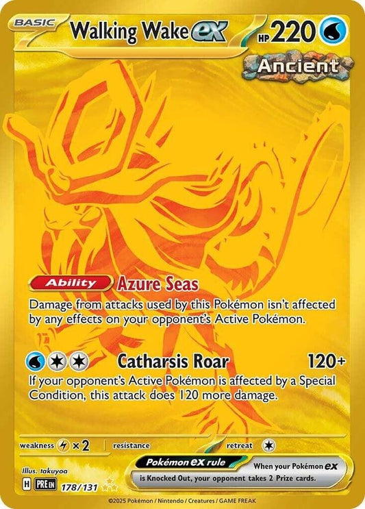 Walking Wake ex - 178/131 Hyper Rare SV: Prismatic Evolutions