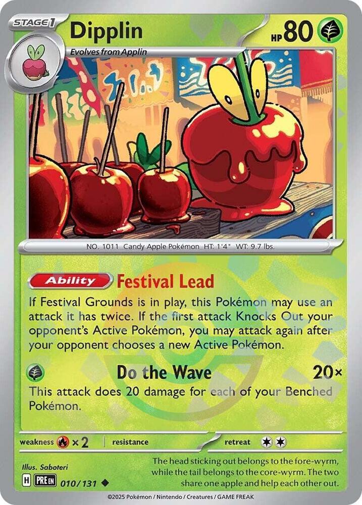 Dipplin (Poke Ball Pattern) 010/131 Uncommon Prismatic Evolutions Pokémon card
