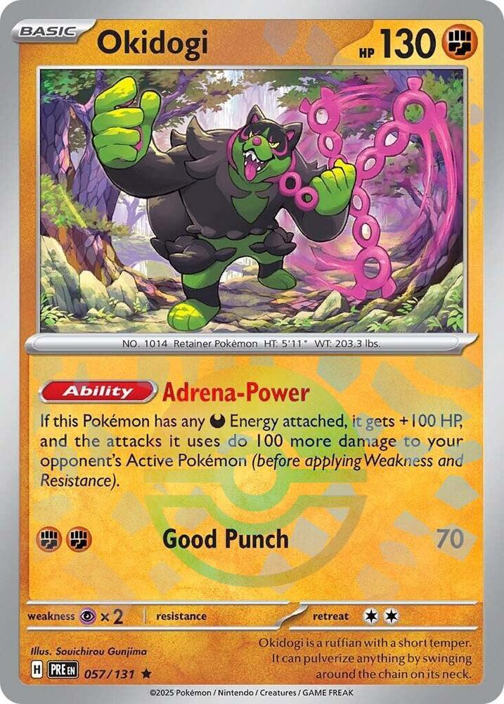 Okidogi (Poke Ball Pattern) 057/131 Rare Prismatic Evolutions Pokémon card