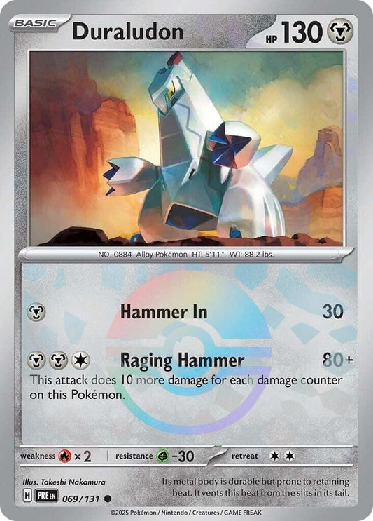 Duraludon (Poke Ball Pattern) 069/131 Common Prismatic Evolutions Pokémon card