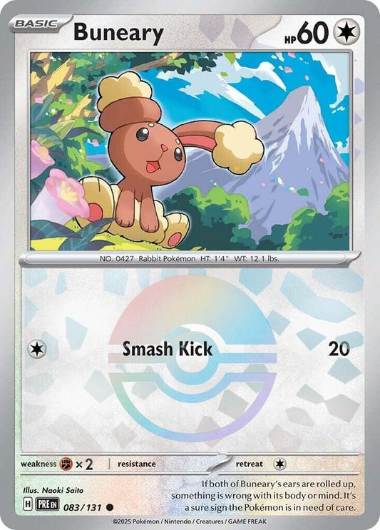 Buneary (Poke Ball Pattern) 083/131 Common Prismatic Evolutions Pokémon card