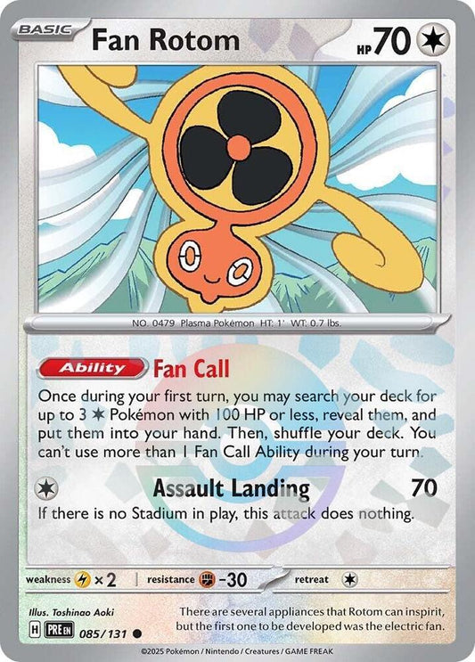 Fan Rotom (Poke Ball Pattern) - 085/131 Common SV: Prismatic Evolutions