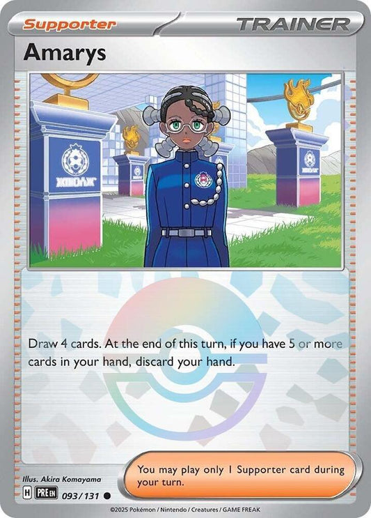 Amarys - 093/131 (Poke Ball Pattern) Common SV: Prismatic Evolutions