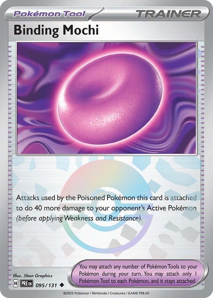 Binding Mochi (Poke Ball Pattern) 095/131 Uncommon Prismatic Evolutions Pokémon card