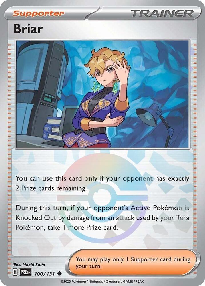 Briar (Poke Ball Pattern) 100/131 Uncommon Prismatic Evolutions Pokémon card